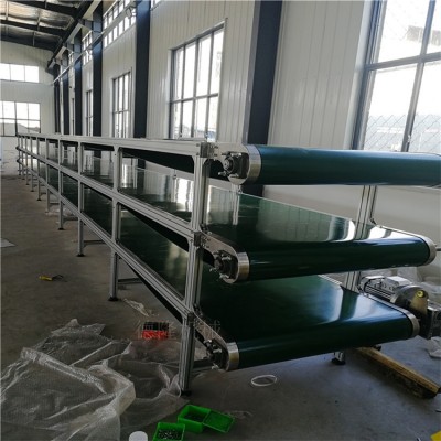 鏈板輸送機皮帶輸送線環形皮帶流水線定做加工